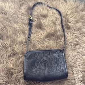 Dooney & Bourke Black Pebbled Leather Shoulder Crossbody